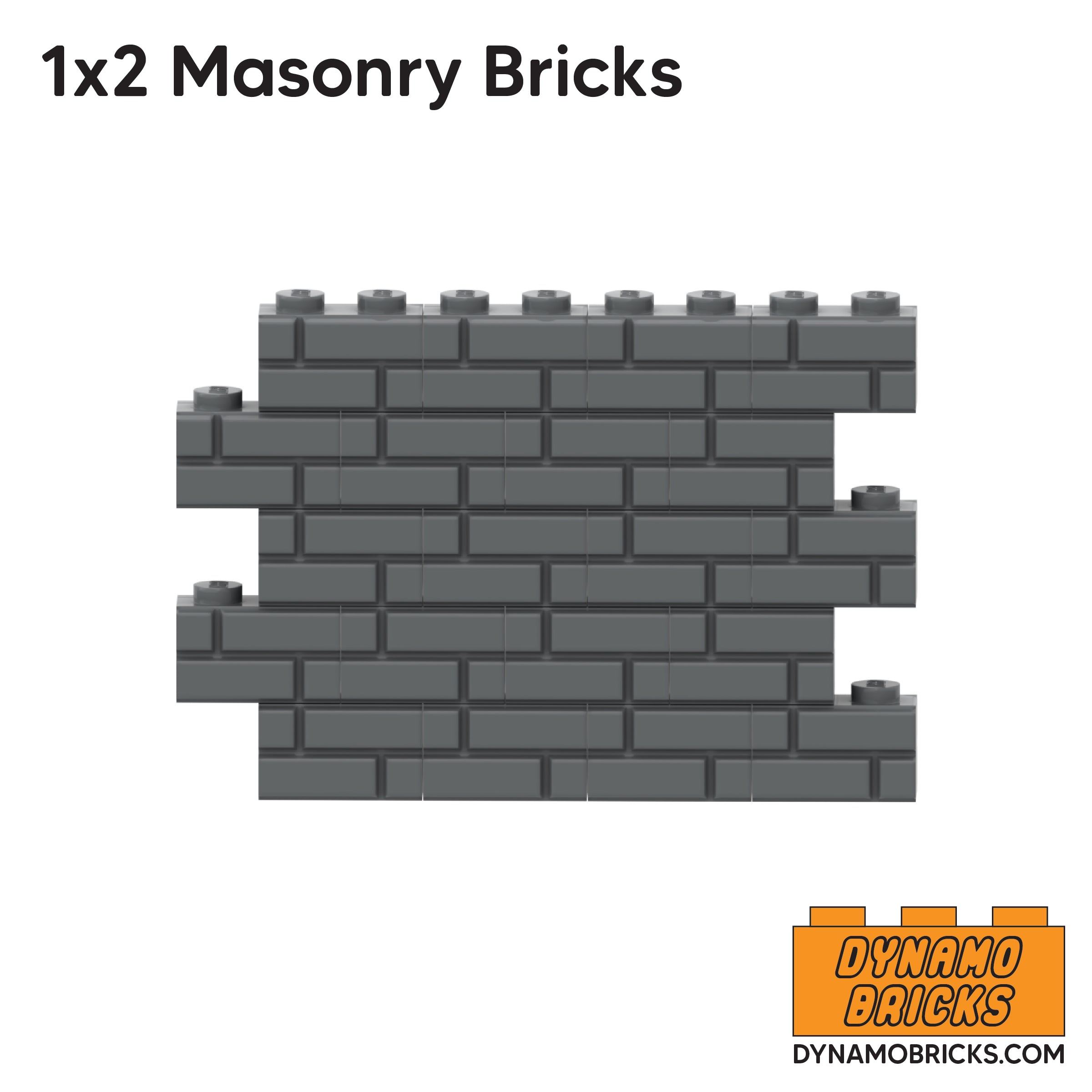 1x2 Masonry Brick Wall