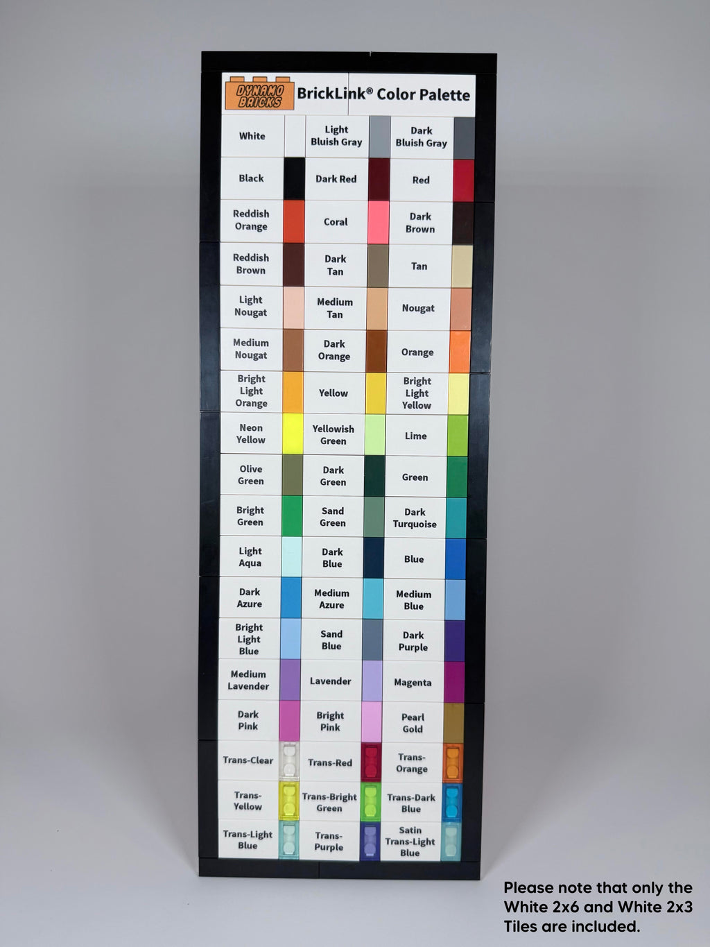 BrickLink® Color Palette Conversion Tiles – DYNAMO Bricks